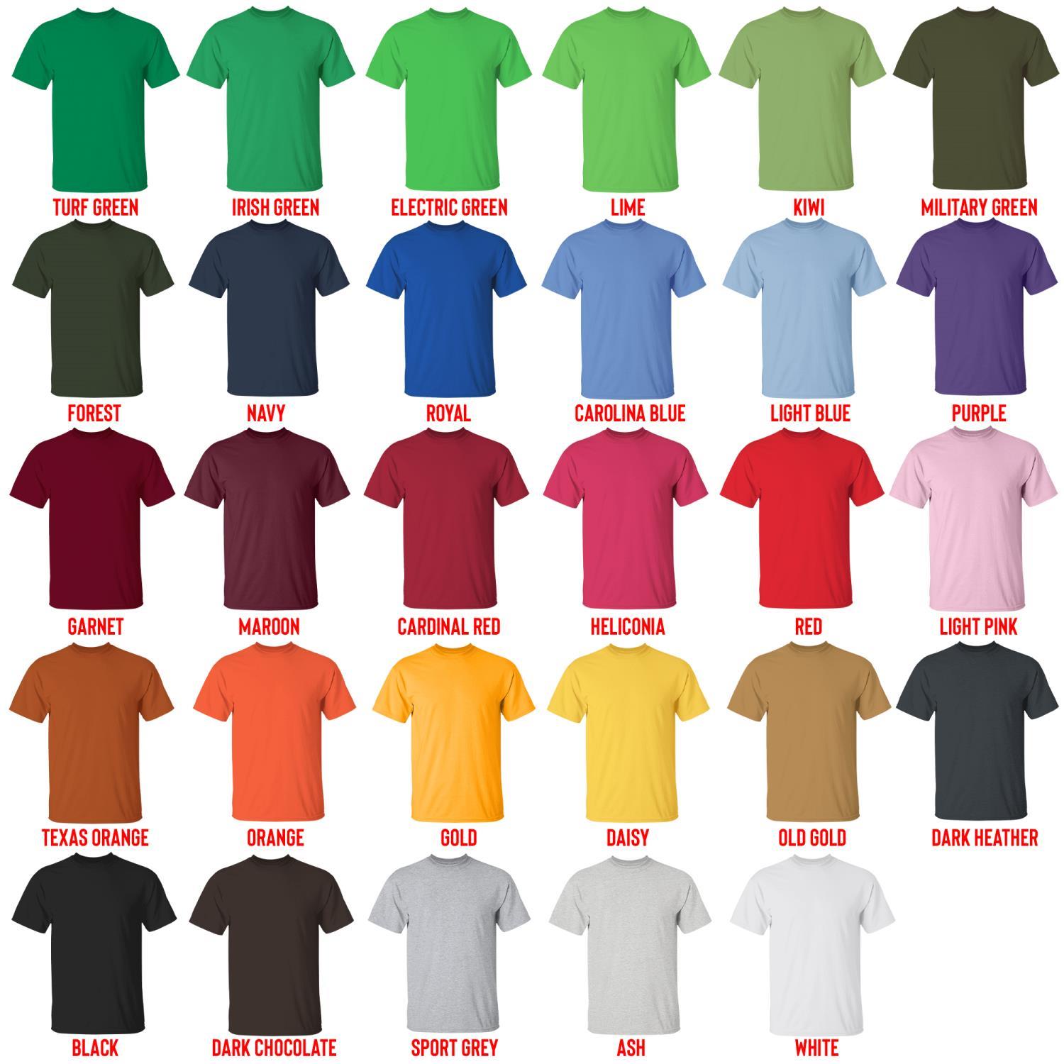 t shirt color chart - Link Click UK Shop